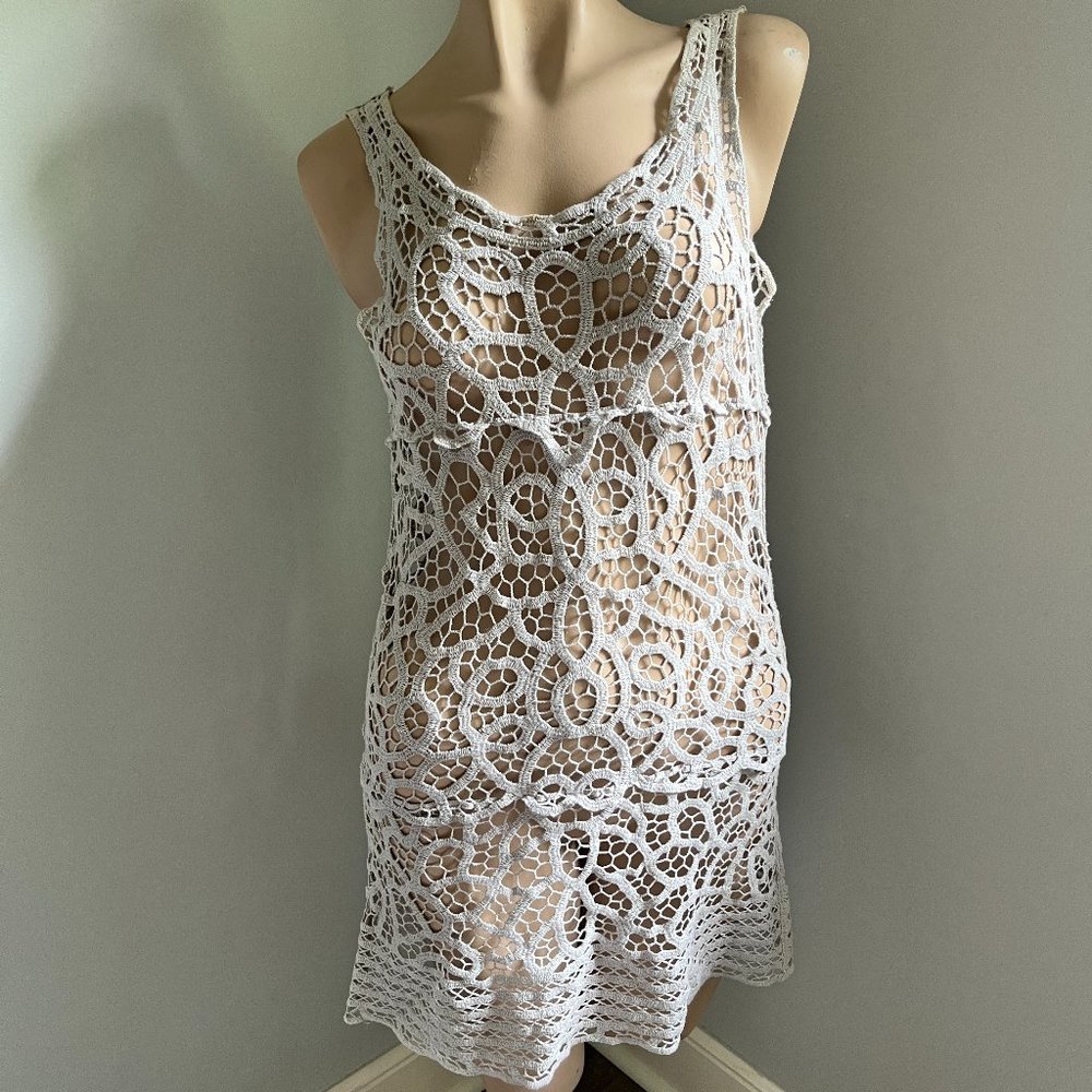 Lace/Crochet Mini Dress (coverup)